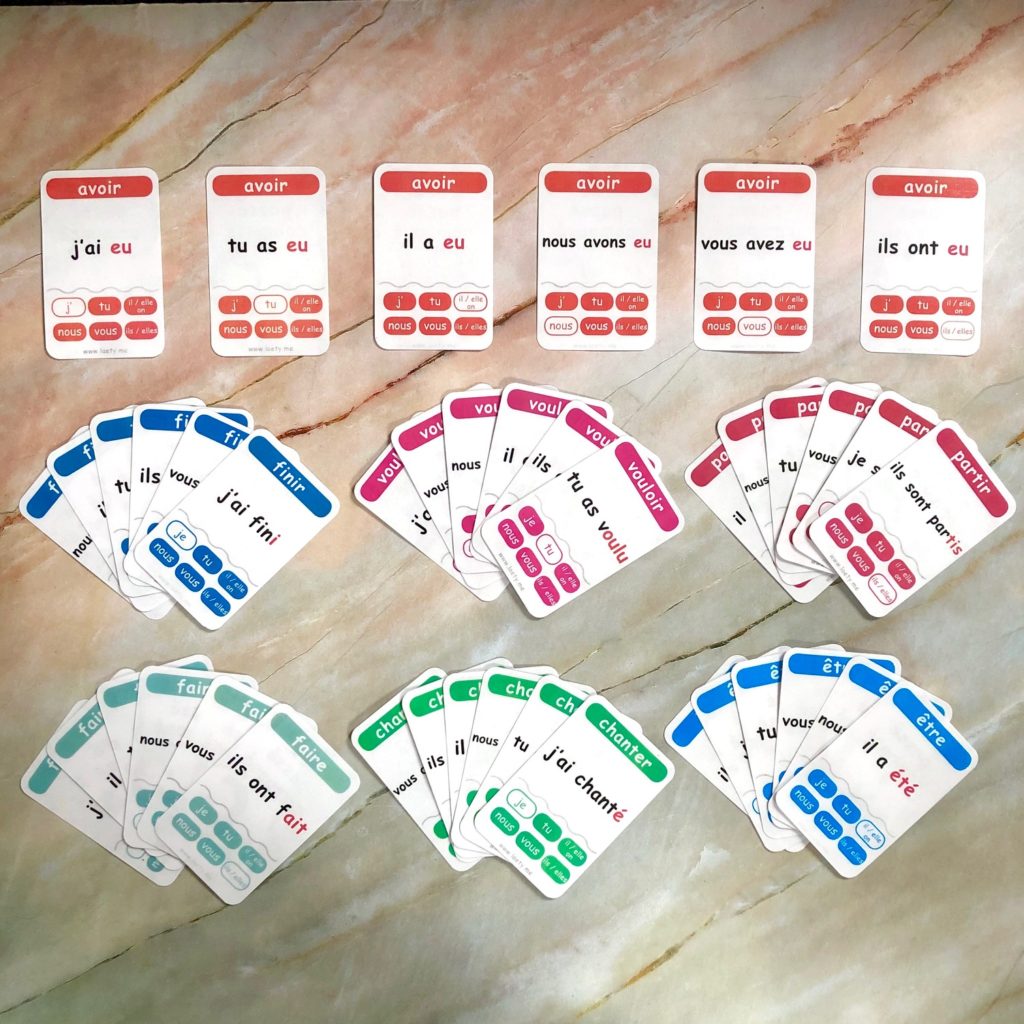 Multimalin conjugaison imparfait, passé composé, passé simple. Coffret avec  un cahier d'apprentissage, 2 jeux de 48 cartes et un - Cdiscount Jeux -  Jouets